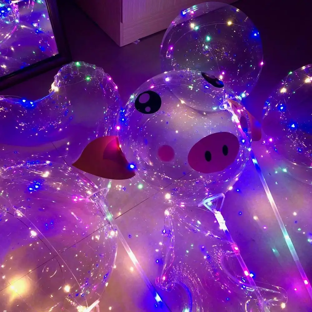 10 шт. Led баллон света вечерние BoBo led воздушный шар свинья День рождения украшения