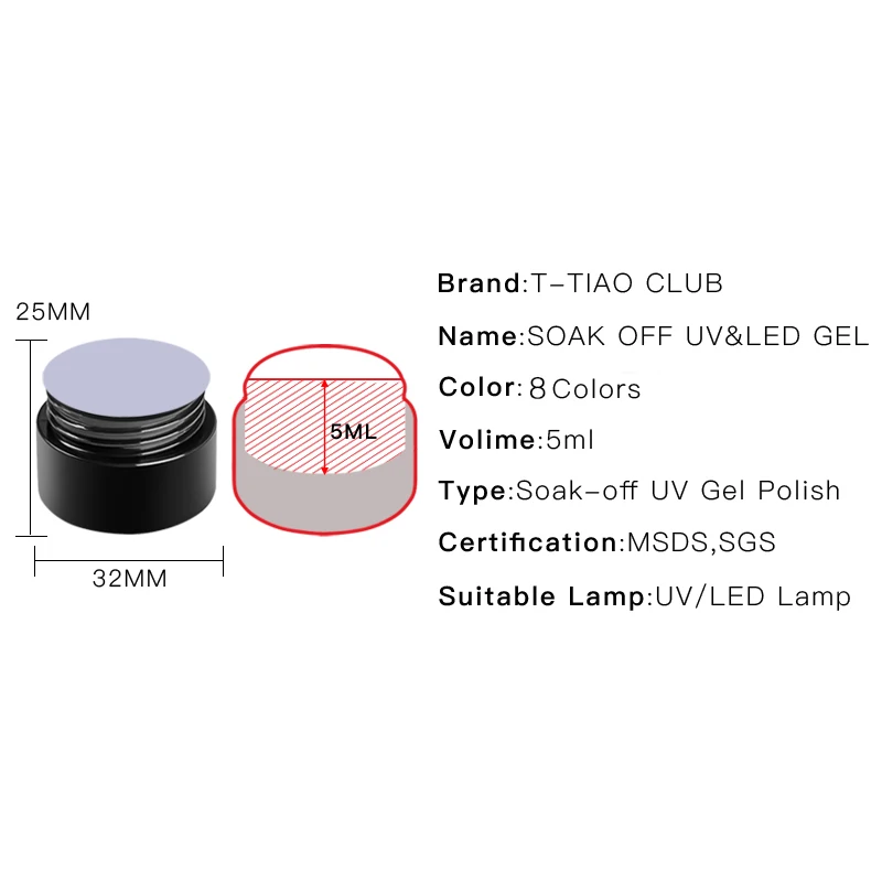 

T-TIAO CLUB 7ml Metallic Wire Drawing Nail Gel Lacquer Painting Gel Varnish Pulling Silk Spider Creative Nail Art Gel Varnish