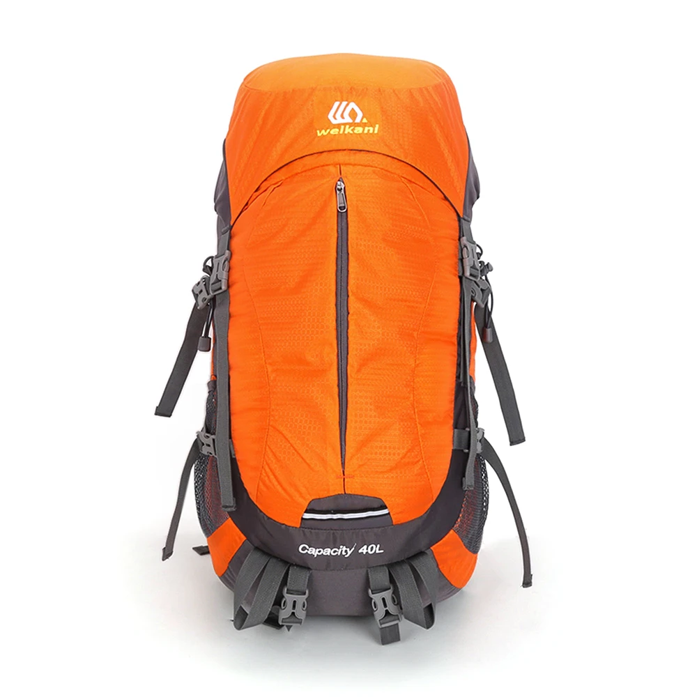 Orange 40+ 10L походный рюкзак Водонепроницаемый походный рюкзак дорожная сумка через плечо с дождевой крышкой для мужчин и женщин спортивные - Цвет: Orange
