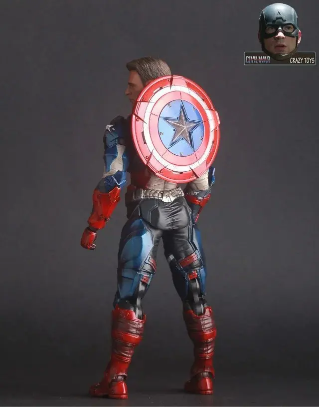 Сумасшедшие игрушки Marvel Мстители 12 &quot25 см Капитан Америка супер герой ПВХ