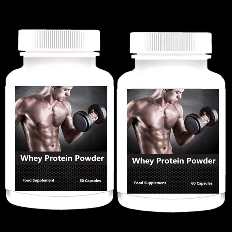 2 bottles Чистый сывороточный белок порошок WPC99 фитнес питание добавки увеличение мышц тела-наибольшая сила - Цвет: 2 bottles