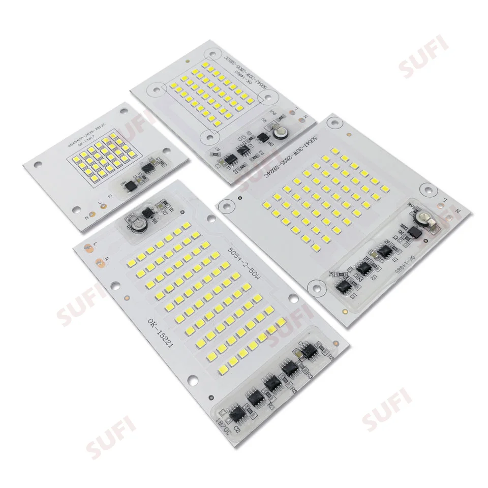 Светодиодные лампы Smart IC 220 В 10 Вт 20 30 50 100 150 200 SMD2835 шт.|Прожекторы| |
