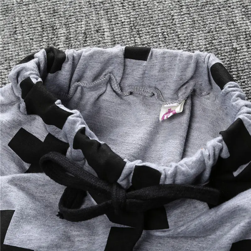 Штаны-шаровары для мальчиков хлопковые с эластичным поясом свободные на весну и