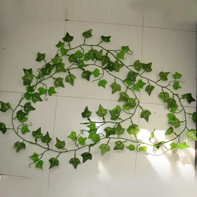 250 см DIY искусственная гирлянда из листьев плюща cirrus растения пластиковые зеленые