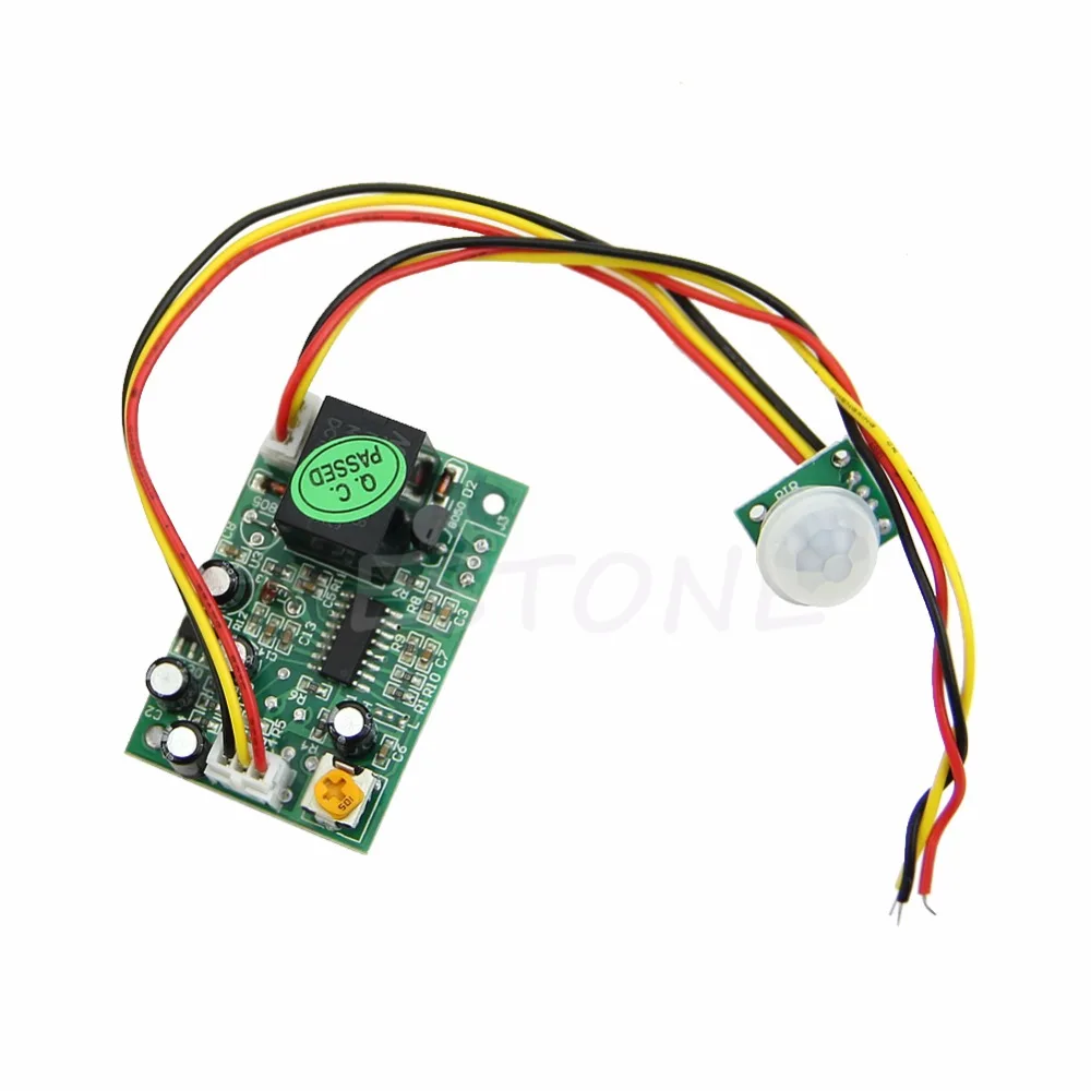 DC12V ПИР ИК пироэлектрический инфракрасный модуль Регулировка Реле Выход Датчик