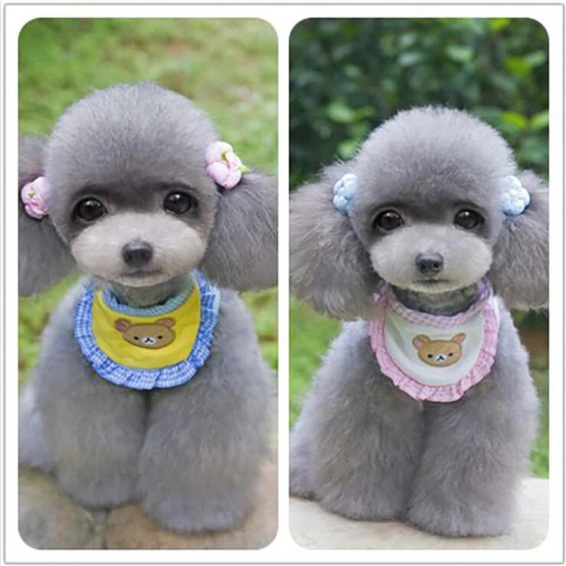 Pet pinafore wiith bear pattern pink blue dog cat accessory | Дом и сад