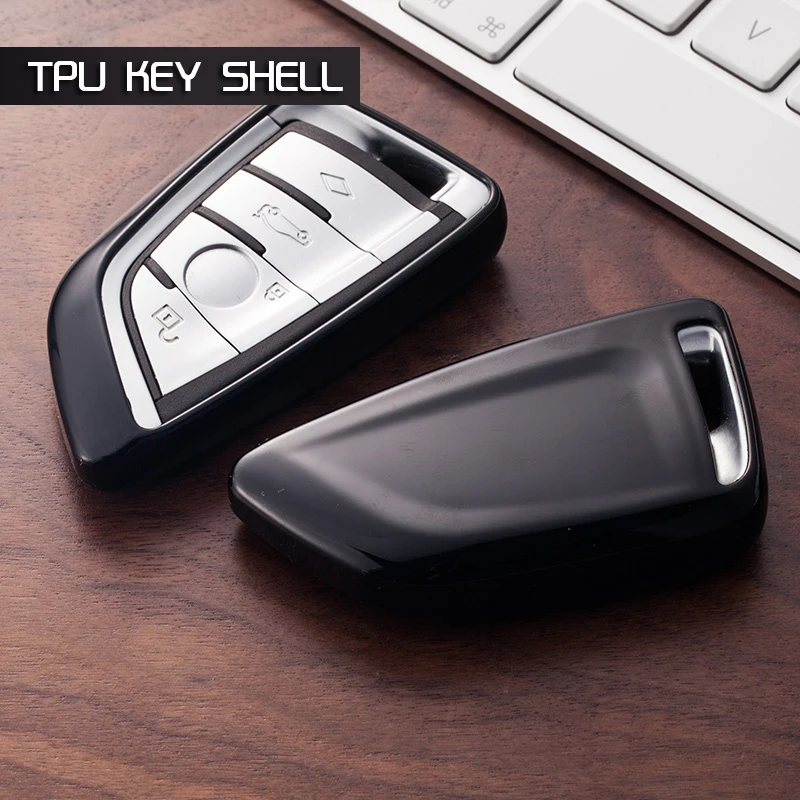 Фусу Мягкие TPU ключа автомобиля чехол сумка Shell держатель защиты кожи для BMW X1 X5 X6