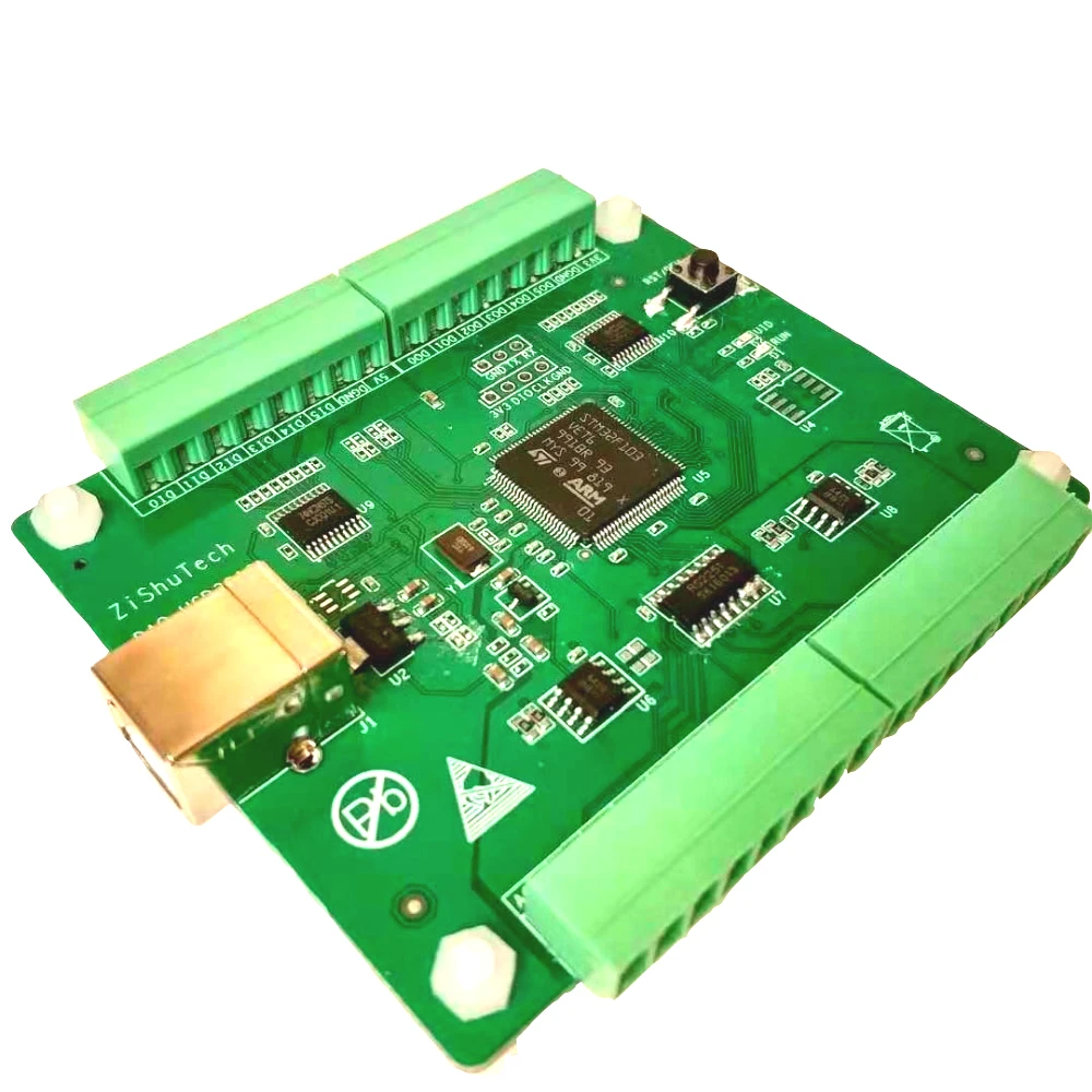 USB DAQ 8AD 2DA 6DI 6DO модуль сбора данных 0 5 в аналоговый VC C Qt питон коды Win10|Детали и