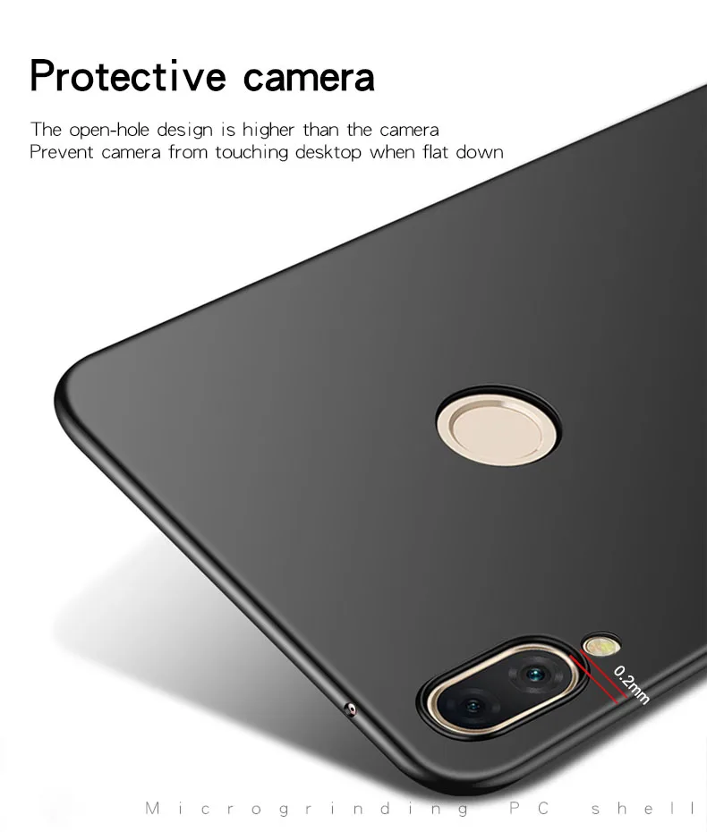 Гладкий Чехол для Huawei Y9 2019 ультратонкий жесткий защитный чехол из поликарбоната