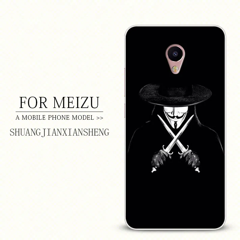 Original Phone Cases For Meizu E Case 5.5 inch Soft TPU Silicone Capa Cute Coque Painting Back Cover |