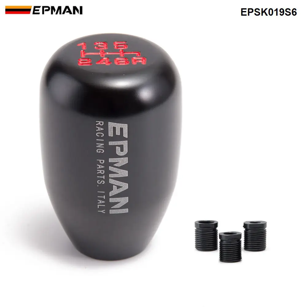 Черный Спортивный EPMAN Универсальный Гоночный ручка переключения рулевого механизма автомобиля ручной Короткий бросок переключения передач 6 скоростей EPSK019S6 - Название цвета: Черный