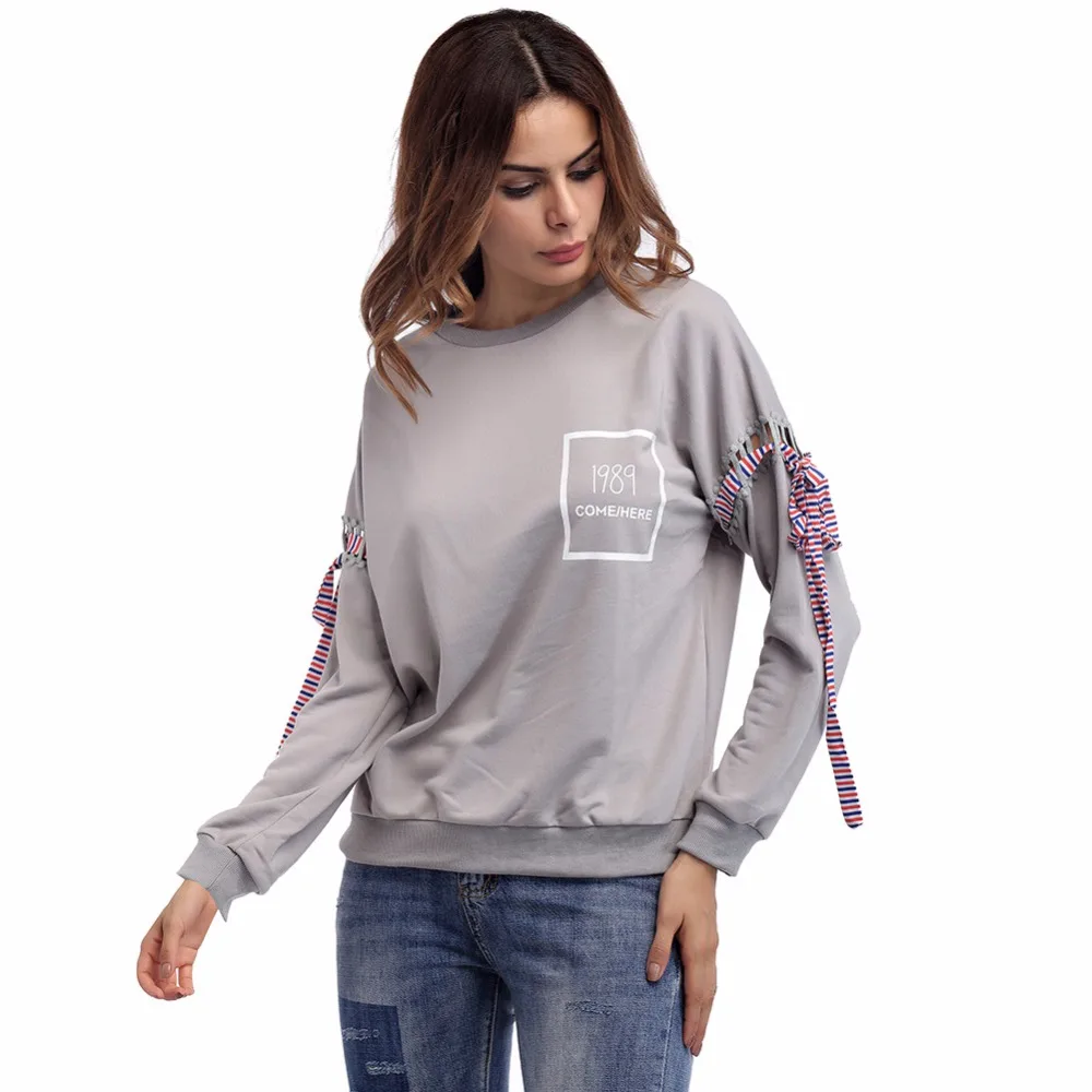 Новинка 2017 Женские однотонные толстовки 2 цветов повседневные Зимние Модные