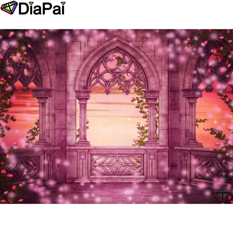 

DIAPAI Diamond Painting 5D DIY 100% Full Square/Round Drill "Window scenery" Diamond Embroidery Cross Stitch 3D Decor A24328