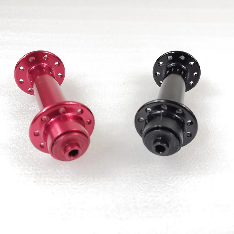 

Light Road Front 18h 20h bike hub Key holes flat spokes compatible J-bend spoke road bicycle hub Black Red J-hook bicycle hub