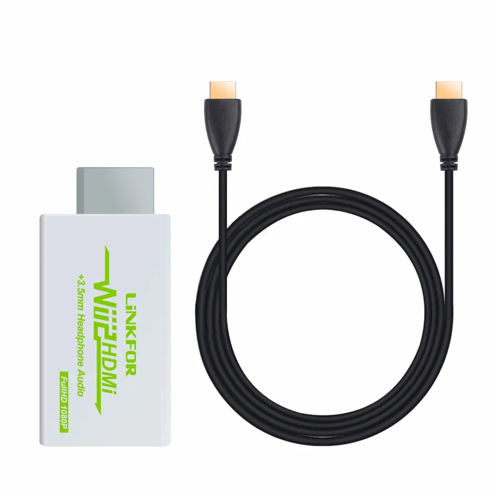 PROZOR для Wii to HDMI совместимый конвертер весы сигнала до 720P / 1080P WII 2 адаптер аудио 3 5