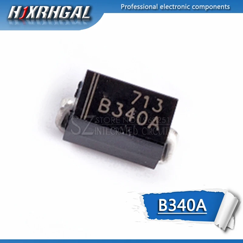 50 шт. B340A B340 3.0A поверхность SMD диод Шоттки | Электронные компоненты и