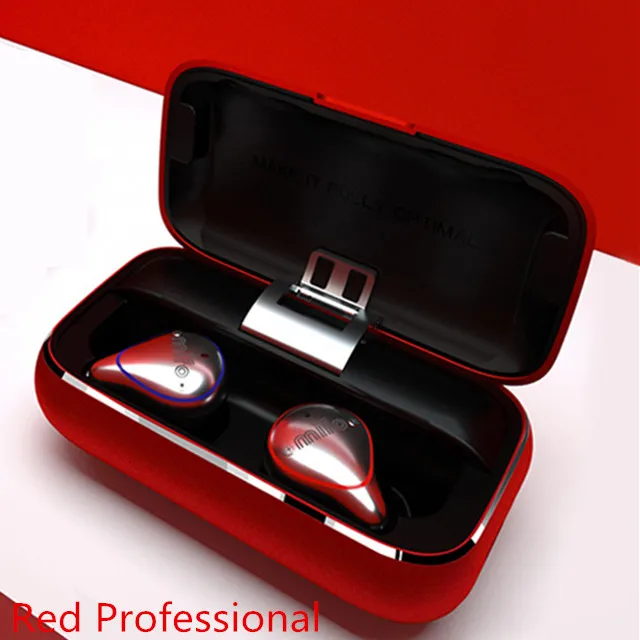 Red professional Mifo O5 Bluetooth 5,0 настоящая беспроводная Bluetooth гарнитура ipx7 Водонепроницаемые Мини HIFI наушники спортивные наушники-вкладыши X1 X1E E12 O2 I8 - Цвет: Red professional