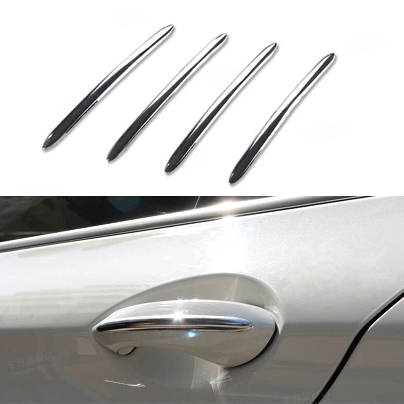 4 шт. полоски-наклейки на дверную ручку автомобиля из нержавеющей стали для BMW 5