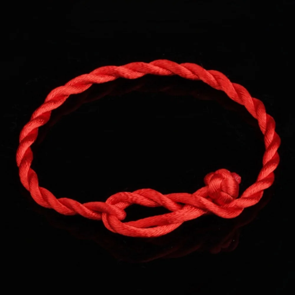 2 шт. оптовая продажа плетеные браслеты с красной нитью ручной работы