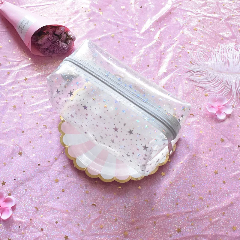 1 шт. путешествия прозрачная косметичка Для женщин ПВХ маленькие сумки