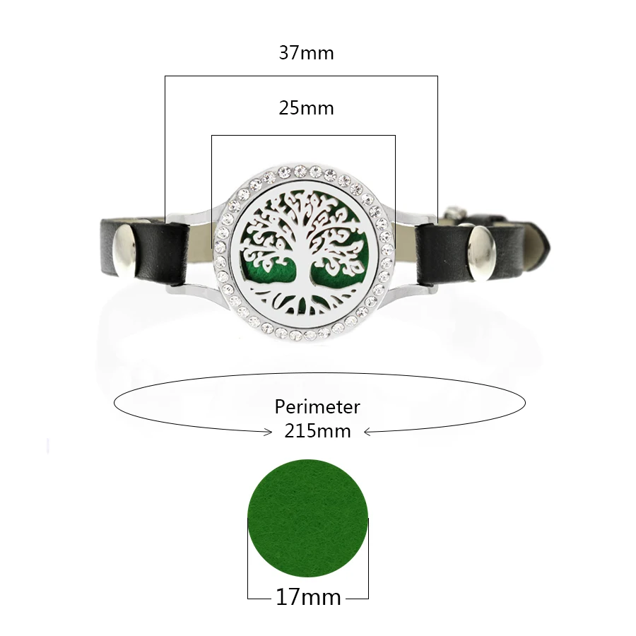 Маковый цветок принцесса эфирное масло диффузор медальон Pu Браслеты Твист винт 25