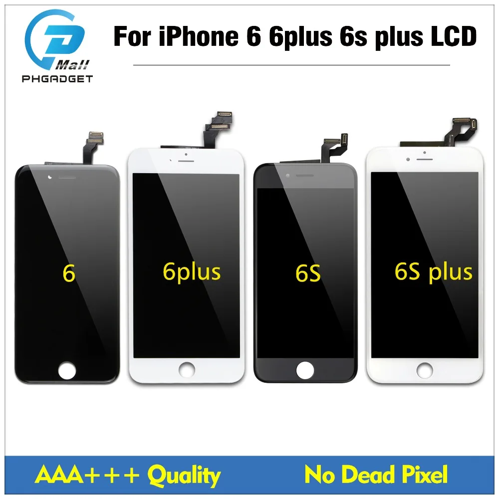10 pcs/lot AAA Quality Touch Screen and Display LCD For iPhone 6G 6 plus 6S 6sp Digitize Assembly free shipping DHL | Мобильные