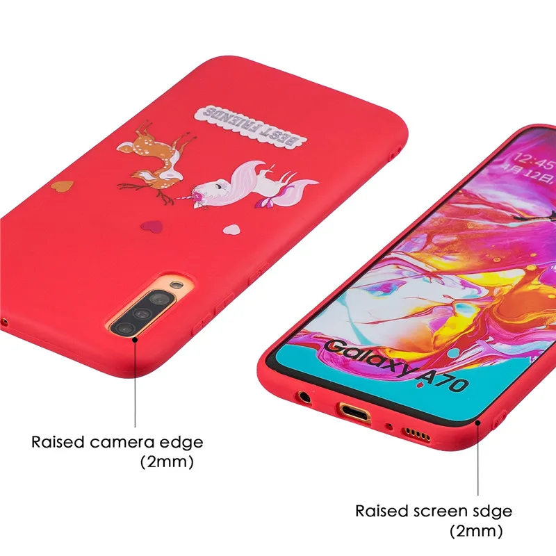 Силиконовый чехол для samsung Galaxy A30 A50 A20 A40 A10 A70 из мягкого ТПУ с фактурой под песок