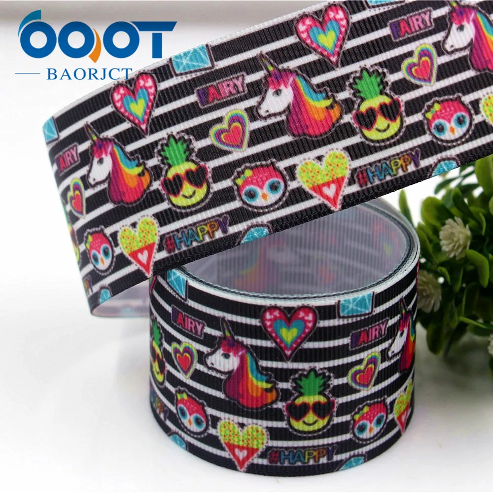 Ooot baorjct 179292,38 мм мультфильм печатных Grosgrain ленты, Костюмы аксессуары ювелирные изделия, DIY ручной работы подарочная упаковка декоративные