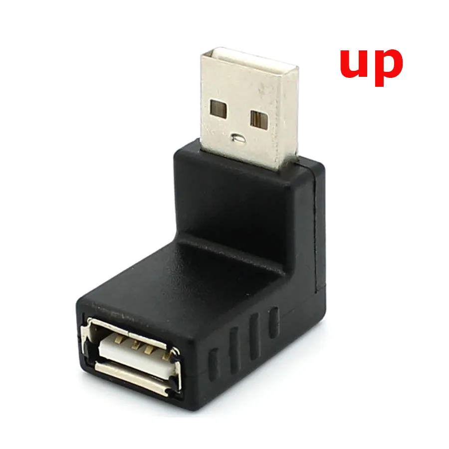 2 шт. USB Мама к мини usb папа 90 градусов под прямым углом левым OTG адаптер для