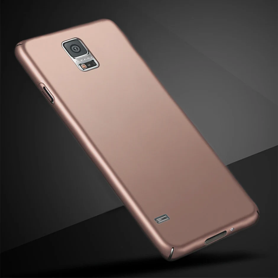 rose gold Чистый цвет матовый чехол для samsung Galaxy S5 I9600 SM-G900 5," телефон Fundas твердый пластиковый чехол на заднюю панель чехол для samsung Galaxy S5 - Цвет: rose gold