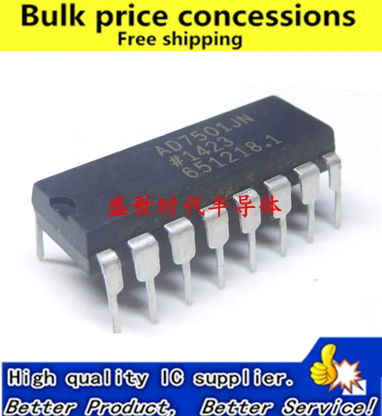 

Free shippin 10pcs/lot AD7501JNZ AD7501JN AD7501 DIP16 Original authentic and new