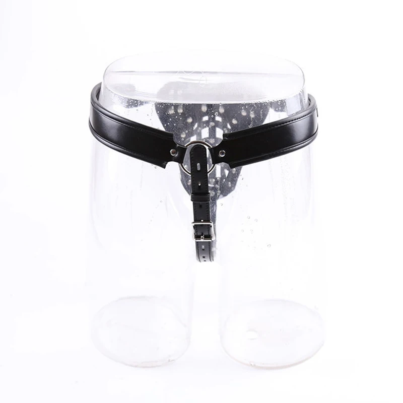 Регулируемый мужской костюм ведомого элемента бондаж на пенис кожаная портупея