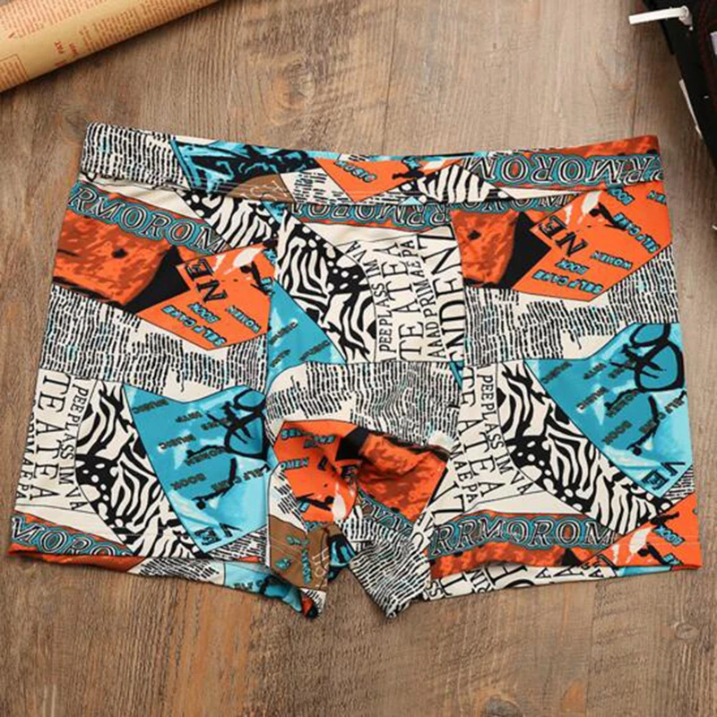 Разные цвета в стиле панк мужской Трусики для женщин льда шелка печатных Для