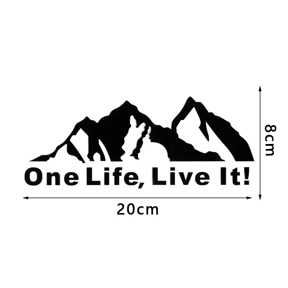 Виниловые наклейки на окна виниловые ONE LIFE LIVE IT! Аксессуары для стайлинга