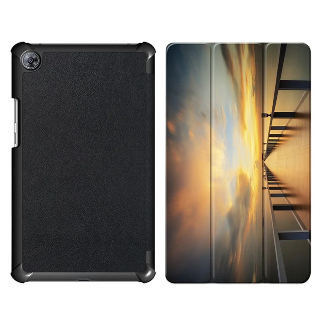 MTT морской пейзаж из искусственной кожи чехол Медиа Pad M5 8,4 ''планшет Fundas защитная кожа для huawei MediaPad M5 8,4 SHT-AL09 SHT-W09 - Цвет: WH007