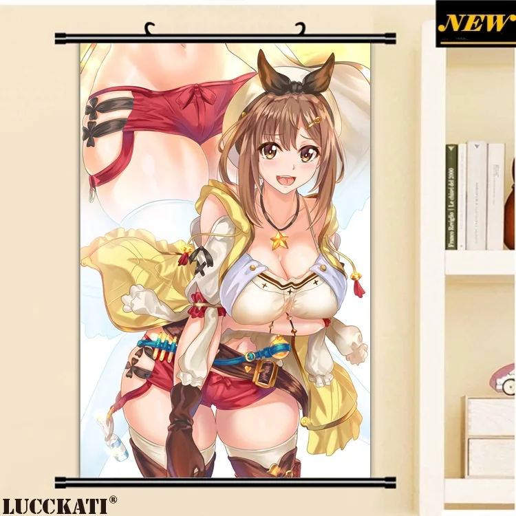 40X60 см ателье Ryza игровая серия Reisalin Stout Сексуальная лоли клитор мультфильм плакат с героями аниме картина прокрутки холст живопись