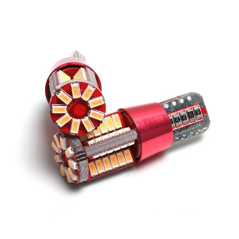 KEYECU 10 шт. 6000k T10 W5W танкетка 3014 57SMD ярко-фиолетово-розовые светодиодные лампы для