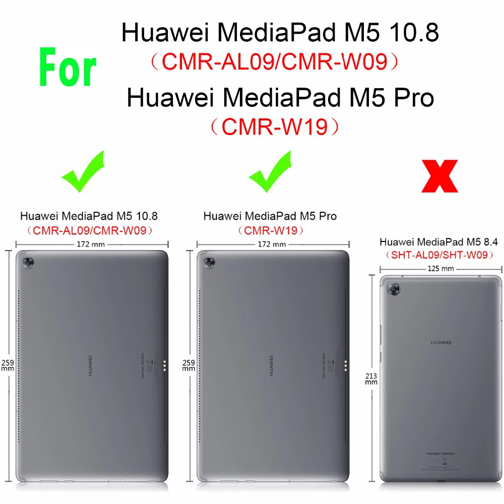 Известный Магнитный кожаный чехол для Huawei MediaPad M5 10 8 дюймов CMR-AL09 CMR-W09 Pro | Чехлы