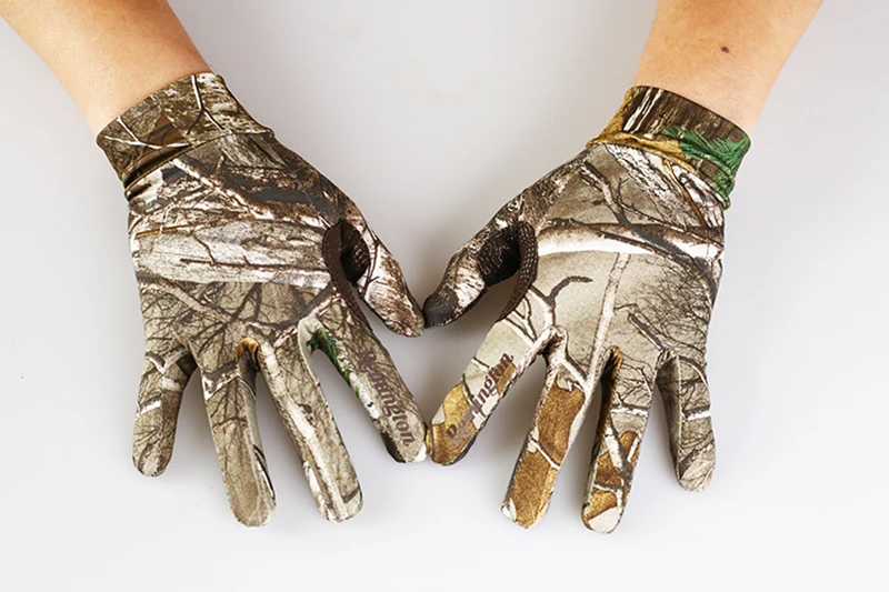Realtree bionic камуфляжные быстросохнущие Четырехсторонние тянущиеся охотничьи перчатки для рыбалки, рыбалки, стрельбы, фотографии, охотничьи перчатки