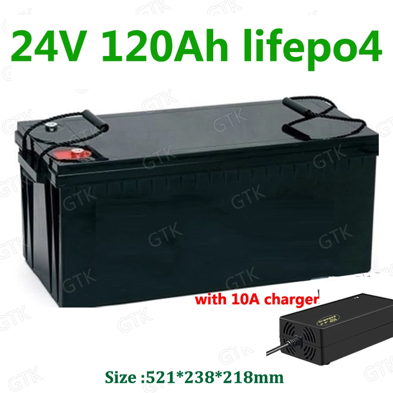 Водонепроницаемый 24V 120AH lifepo4 литиевый аккумулятор BMS 8S 25 6 V для автодомов динамик