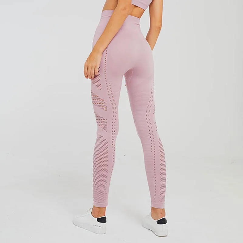 

flawless knit leggings fitness women yoga pants women high waist squat proof flex athletic leggings seamless sport tights women