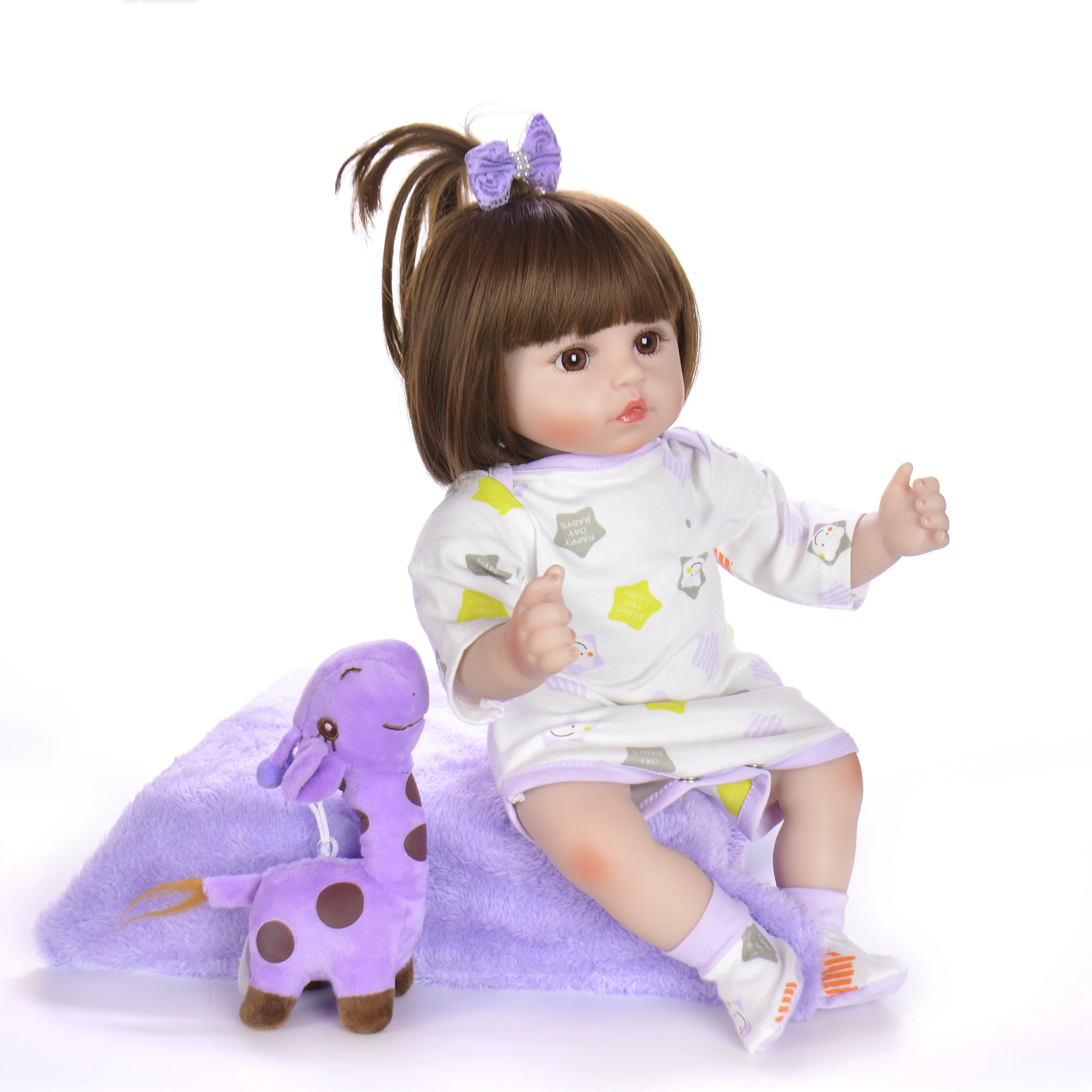KEIUMI Реалистичная кукла Reborn 18 &quotМягкая силиконовая виниловая Кукла Baby Doll Девушка