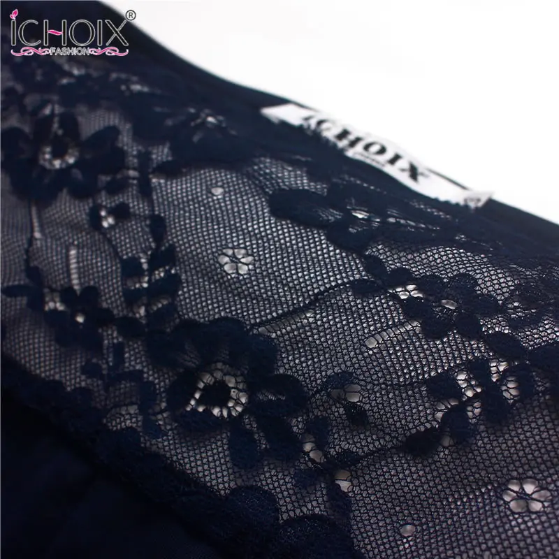 ICHOIX летнее женское кружевное платье сексуальное лоскутное элегантное без