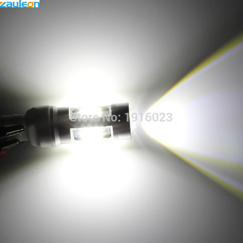 Zauleon 2шт T20 7440 7441 W21W Белый DRL светодиодный светильник заднего хода тормозной лампа