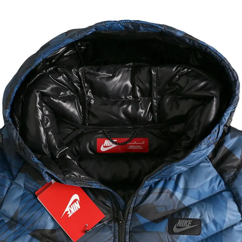 Оригинальный Новое поступление 2017 NIKE как M NSW JKT HD DN FLL AOP GLD Для мужчин пуховик Пеший