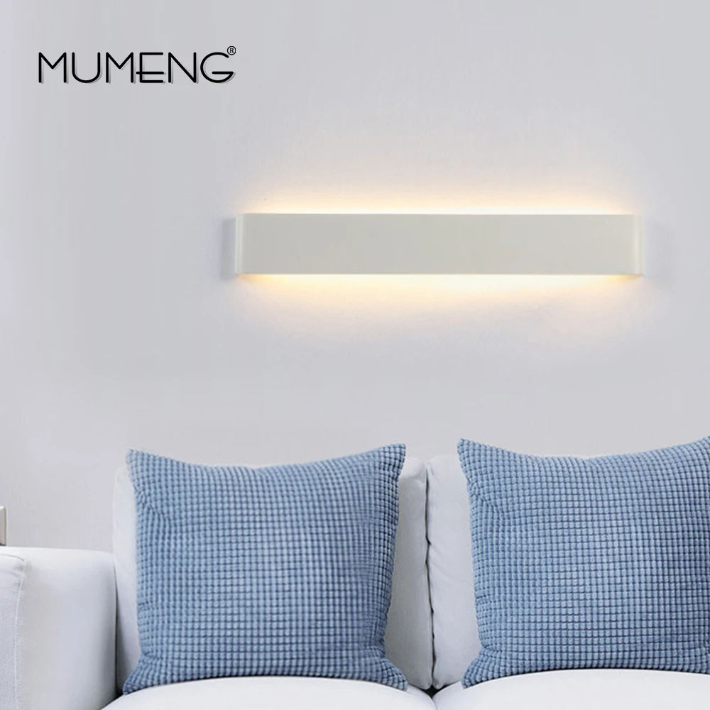 mumeng LED Modern Wall Lamps 6W 14W Mirror Light Aluminum Lamp 90-265V Livingroom Bathroom Hallway Stairs bedside Sconce | Лампы и