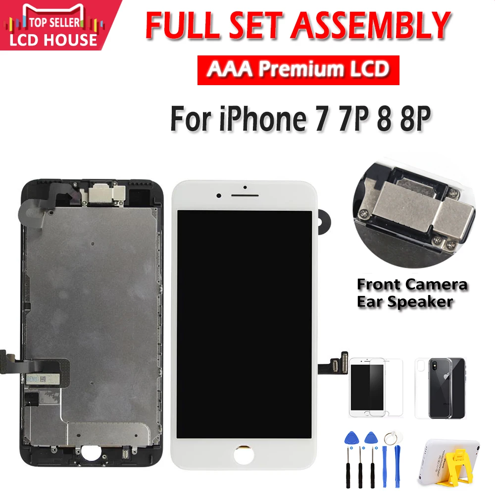 Полный комплект ЖК-дисплей для iPhone 7 8 Plus ЖК-экран в сборе замены 7P P тонкий