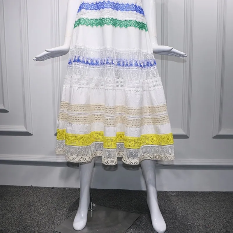 

Summer Sexy Sleeveless Spaghetti Strap Boho Midi Dress Women Slash Neck Off Shoulder Striped Long Sundresses Ladies 2019 Fashion