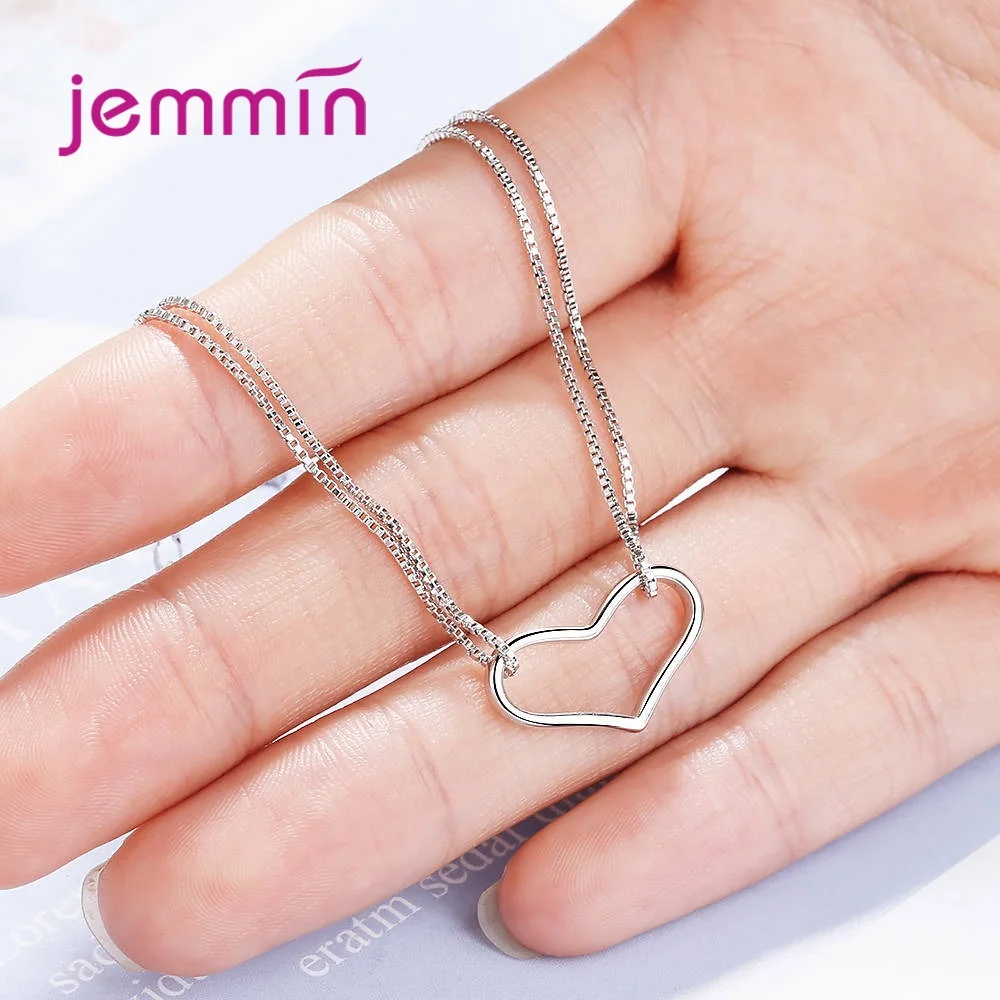 New Hot 925 Sterling Silver Charm Bracelets Trendy Heart Design High Quality Best Gift For Women Girls Party Appointment | Украшения и