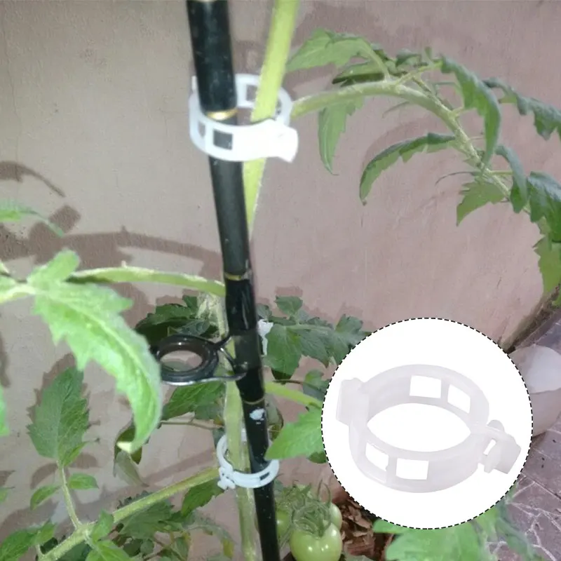 1 шт. зажимы для поддержки томатных растений пластиковые качественные садовые